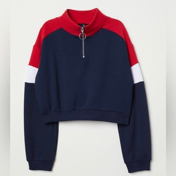 H&M Sweaters - H&M Stand-up Collar Sweatshirt